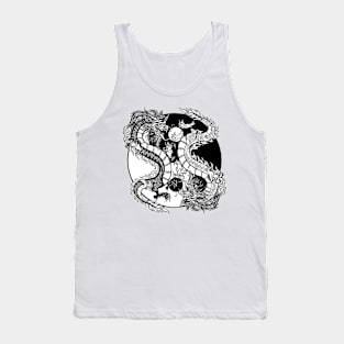 Dragon creature yin yang Tank Top